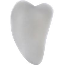 Gua sha arcmasszírozó fehér nefrit 