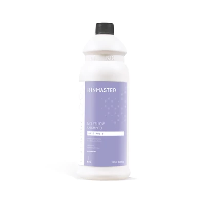 Kinmaster No Yellow pH5.5 világos sárgás árnyalatot semlegesítő sampon 1000 ml