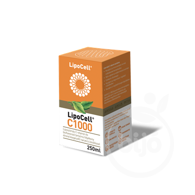 LipoCell C1000 liposzómás étrendkiegészítő C-vitaminnal és bioflavonoiddal 250 ml